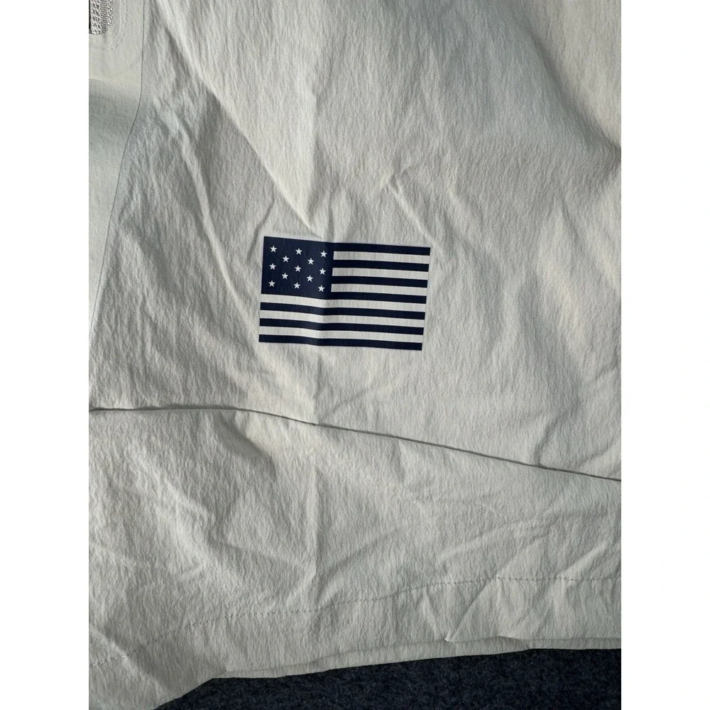 Nike Shorts Mens Size 38 USA Olympic Flag Swoosh Sports Outdoor 812246-201 Beige